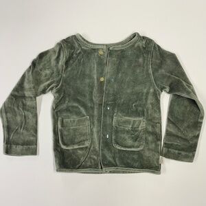 Poudre Organic Velour Jacket Size 4T EUC